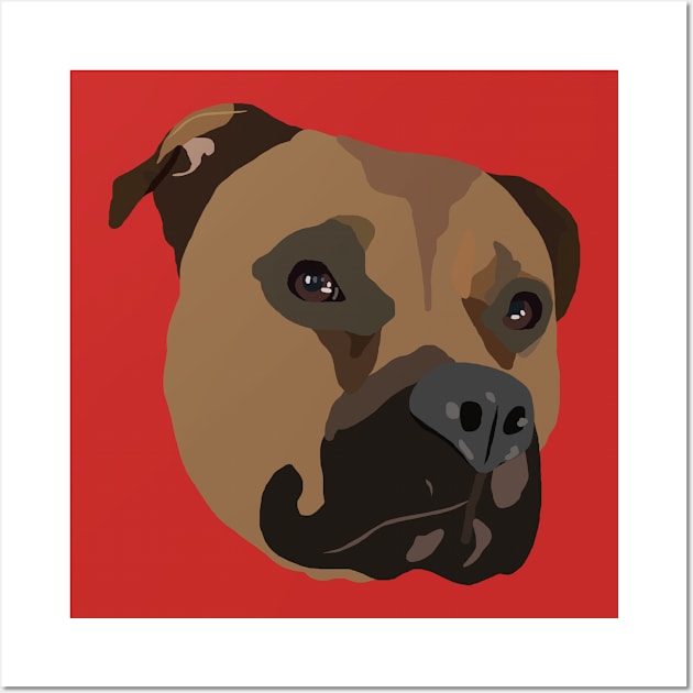 Boxer Wall Art by ElviaMontemayor